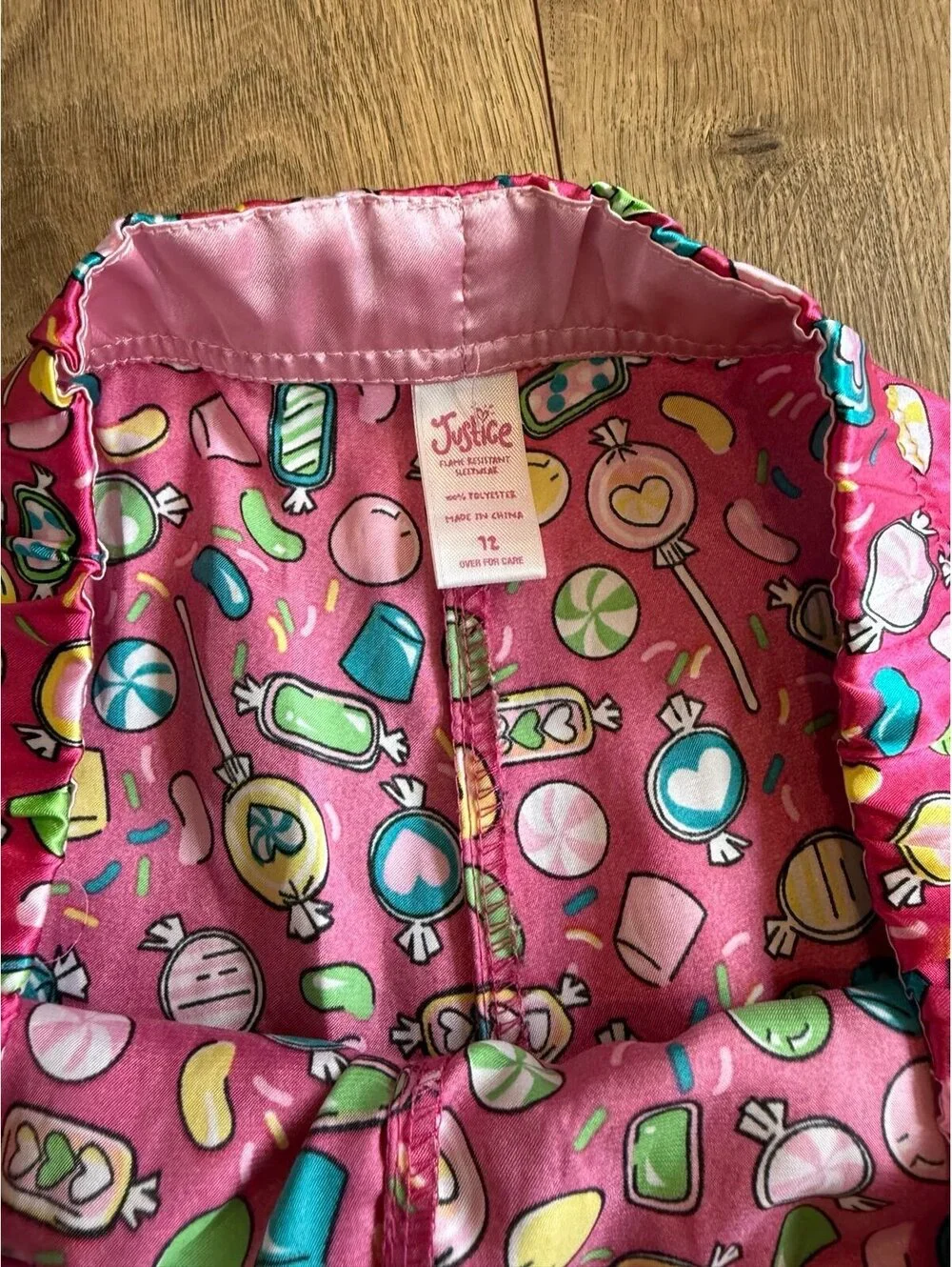 Girls silky pj bottoms